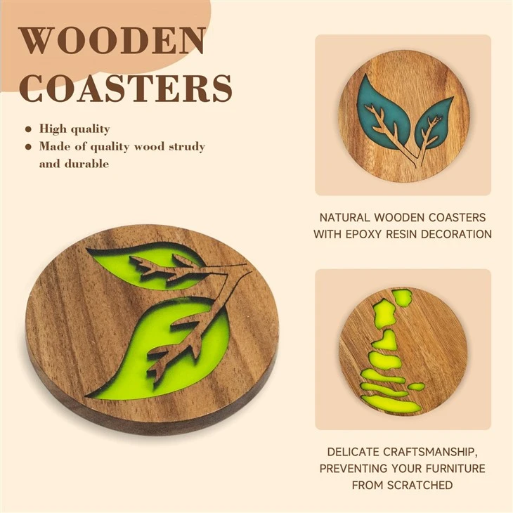 Wooden Drink Coasters