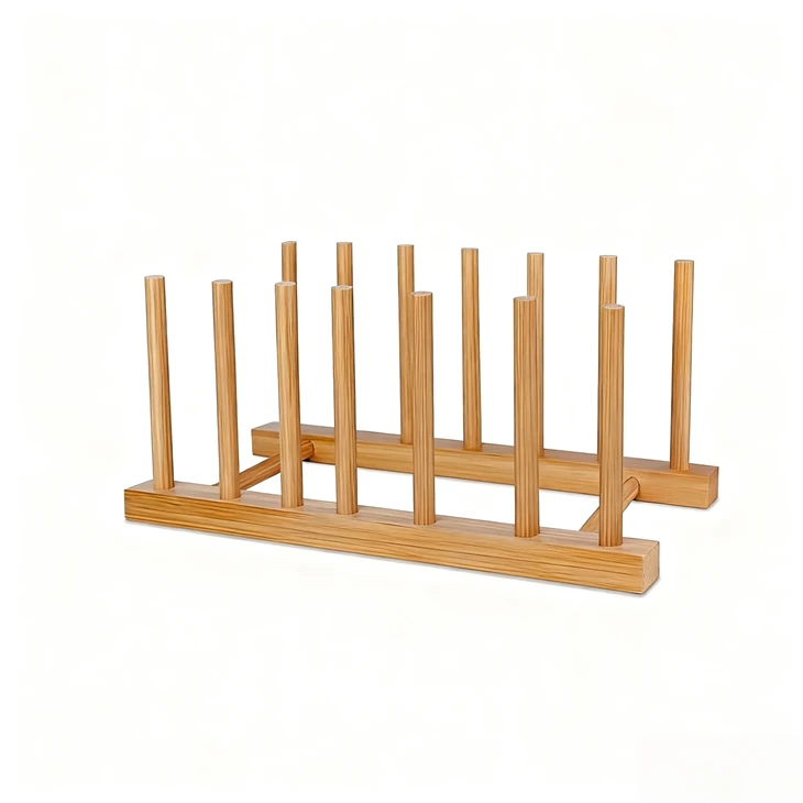 Bamboo Dish Plate Stand Holder manufacturers